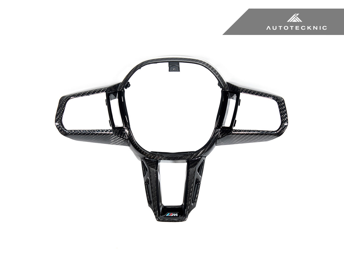 AutoTecknic カーボンファイバー Steering ホイール Trim - G60/ G61 5-シリーズ
