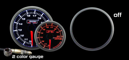 Kit de relación aire-combustible de banda ancha premium Prosport de 2-1/16" - Ámbar/Blanco