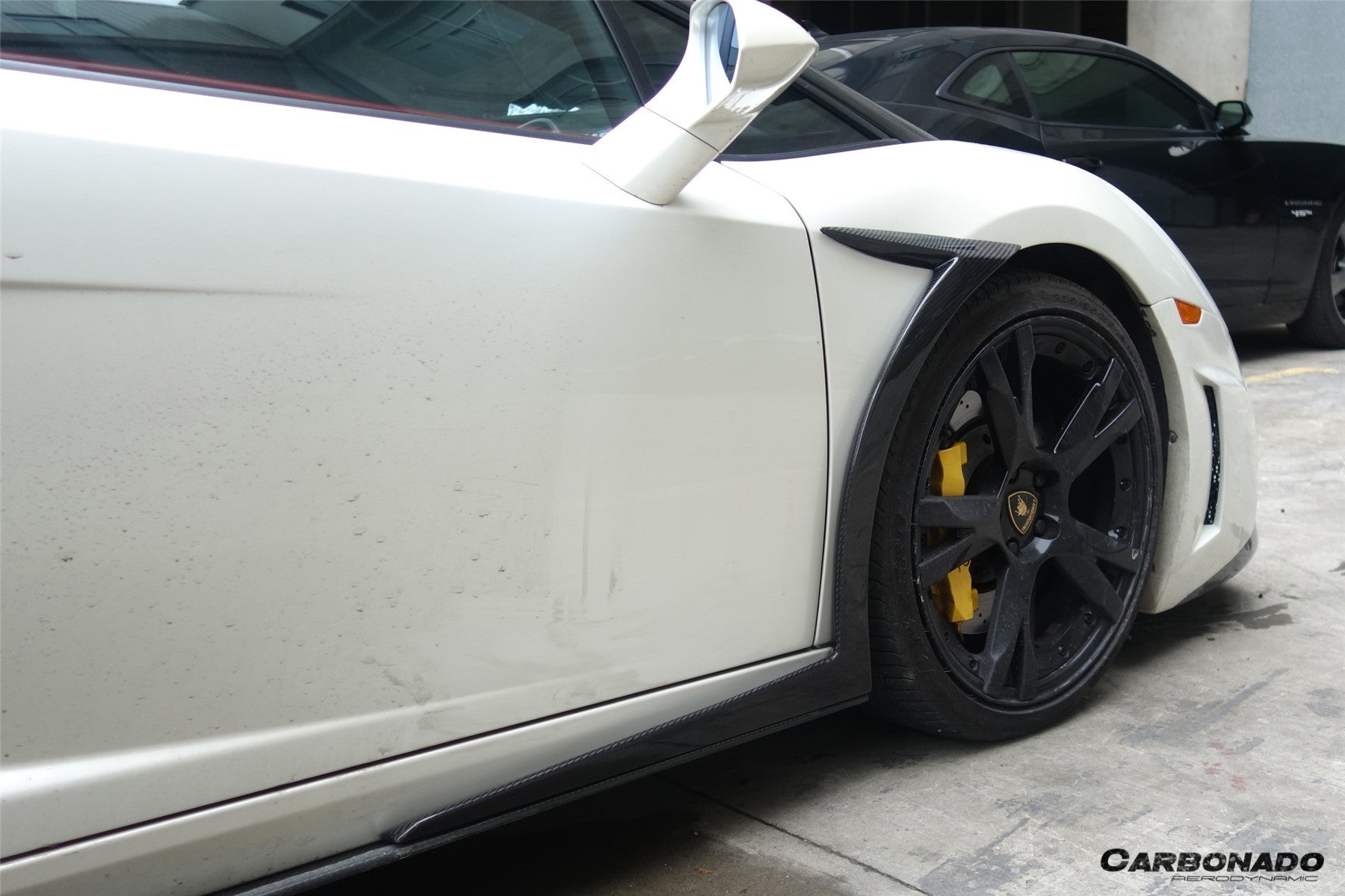 Carbonado 2004-2008 Lamborghini Gallardo VF guardabarros delantero estilo | Compatible con Gallardo, Gallardo SE, Superleggera.