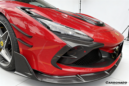 Carbonado MSY Style Autoclave Carbon Fiber Headlights Vents | 2019-2024 Ferrari F8