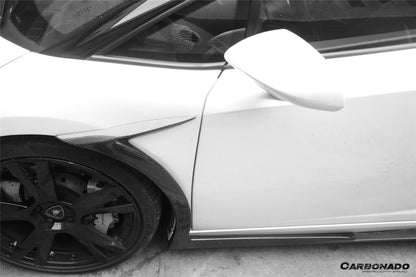 Carbonado 2004-2008 Lamborghini Gallardo VF guardabarros delantero estilo | Compatible con Gallardo, Gallardo SE, Superleggera.