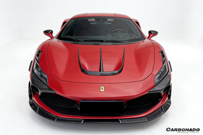 Carbonado MSY Style Autoclave Carbon Fiber Front Bumper Vents | 2019-2024 Ferrari F8