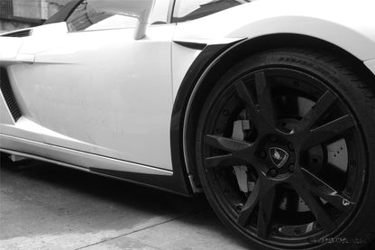 Carbonado 2004-2008 Lamborghini Gallardo VF guardabarros delantero estilo | Compatible con Gallardo, Gallardo SE, Superleggera.