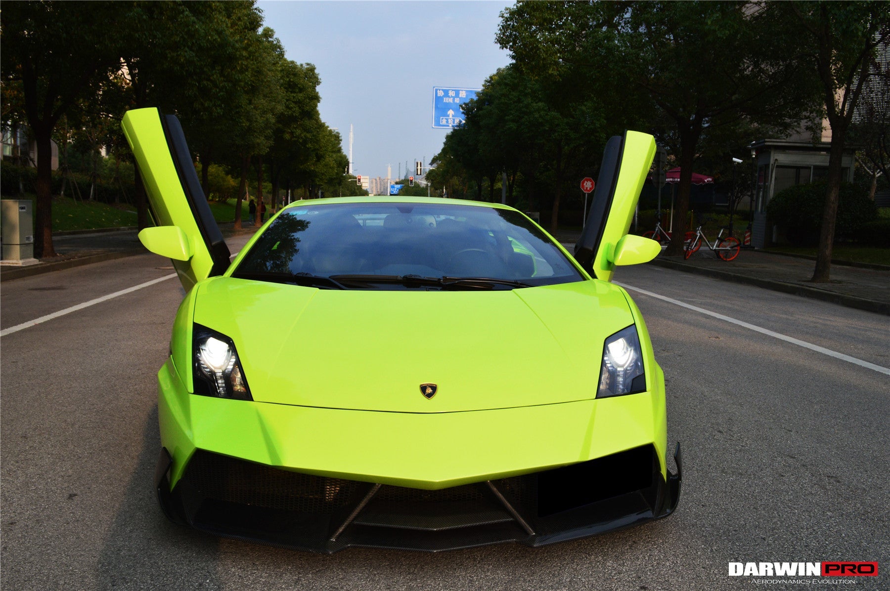 Parachoques delantero estilo VF para Lamborghini Gallardo DarwinPRO 2009-2014