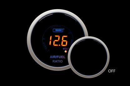 Prosport 2-1/16" Digital Air Fuel Ratio & Volt Gauge-Amber