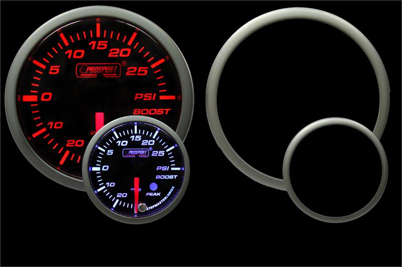 Prosport 2-1/16" Premium Amber / White Electric Boost gauge