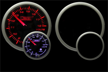 Prosport 2-1/16" Premium Amber / White Volt Gauge