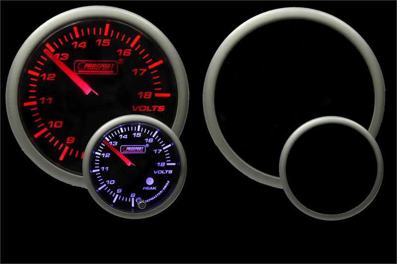 Prosport 2-1/16" Premium Amber / White Volt Gauge