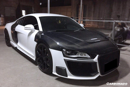 Capó de fibra de carbono estilo P para Audi R8 Coupé Spyder Carbonado 2006-2015