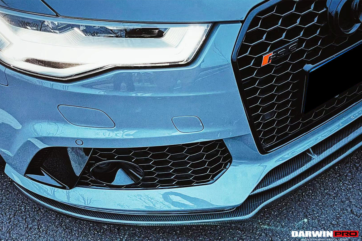 DarwinPRO 2013-2018 Audi RS6 Avant Carbon Fiber Carbon Fiber Front Lip