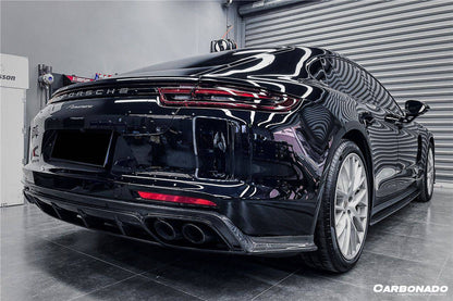 Carbonado 2017-2023 Porsche Panamera 971 4S    4    GTS OD Style Carbon Fiber Rear Lip