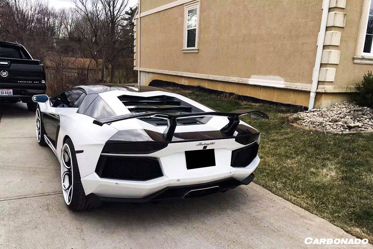 Carbonado 2011-2022 Lamborghini Aventador LP700 LP750 LP740 LP720 LP780 Coupe  Roadster DC Style Carbon Fiber Trunck Spolier