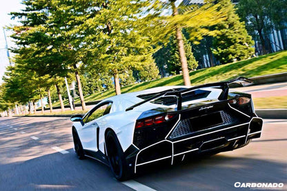 Carbonado 2011-2022 Lamborghini Aventador LP700 LP750 LP740 LP720 LP780 Coupe  Roadster DC Style Carbon Fiber Trunck Spolier