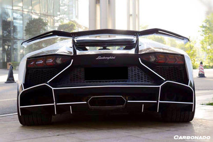Carbonado 2011-2022 Lamborghini Aventador LP700 LP750 LP740 LP720 LP780 Coupe  Roadster DC Style Carbon Fiber Trunck Spolier