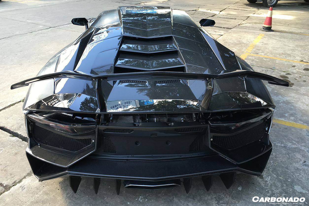 Carbonado 2011-2022 Lamborghini Aventador LP700 LP750 LP740 LP720 LP780 Coupe  Roadster DC Style Carbon Fiber Trunck Spolier