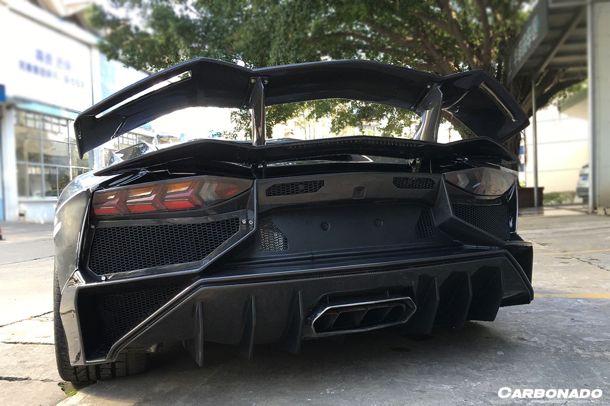 Carbonado 2011-2022 Lamborghini Aventador LP700 LP750 LP740 LP720 LP780 Coupe  Roadster DC Style Carbon Fiber Trunck Spolier