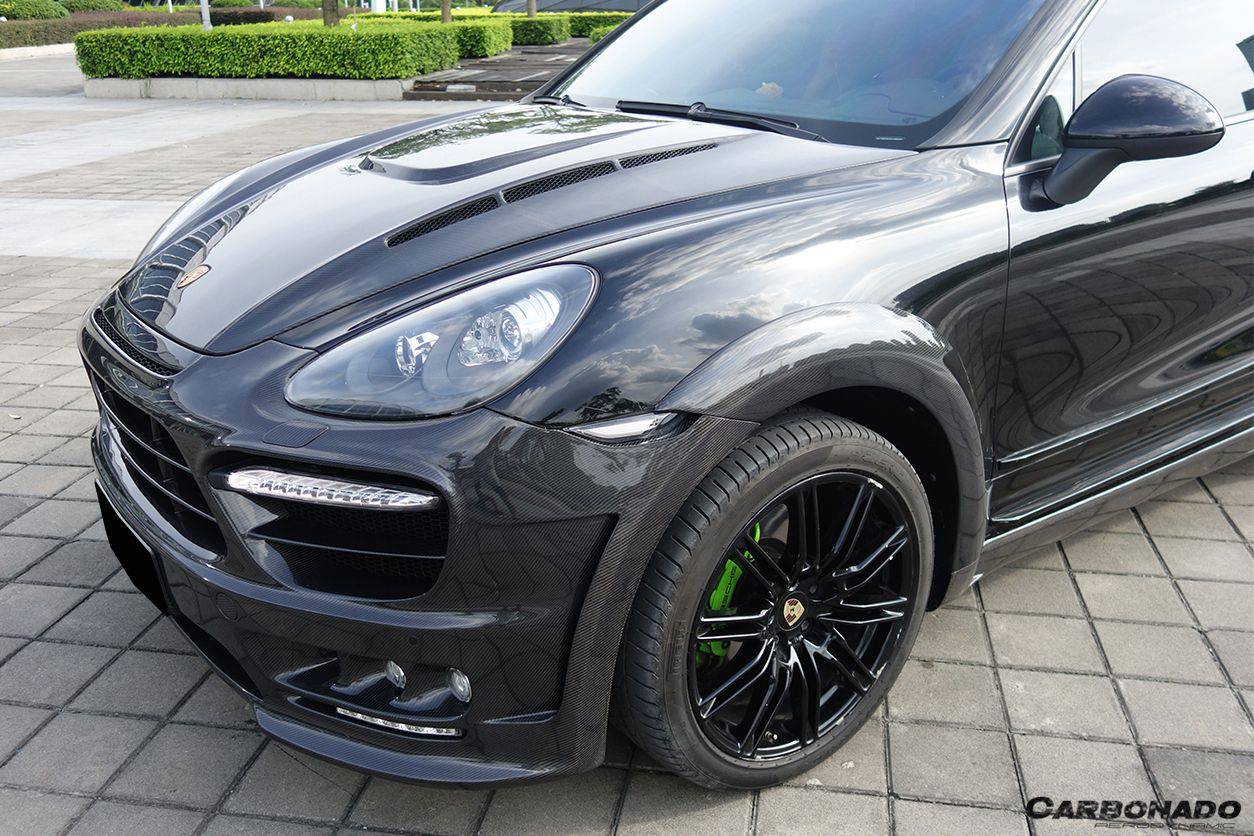 Carbonado 2011-2014 Porsche Cayenne 958.1 HM Style Full Wide Body Kit
