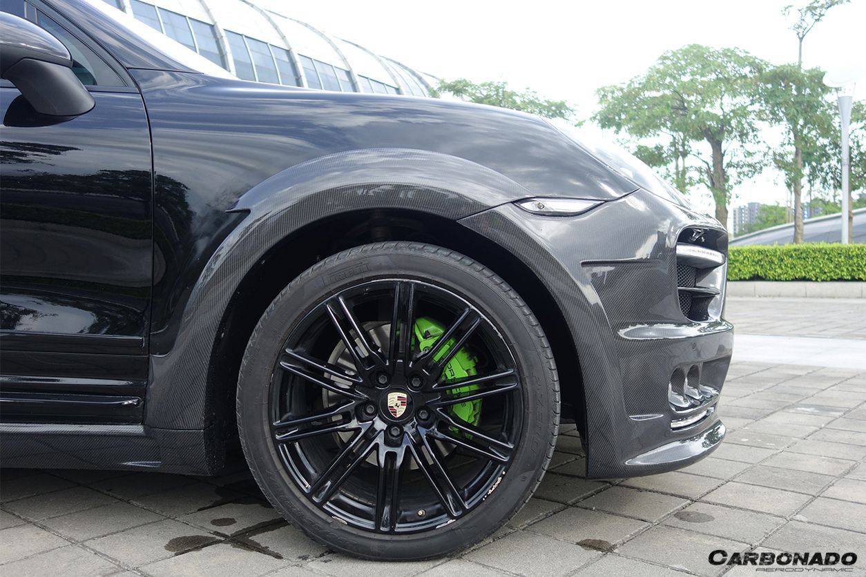 Carbonado 2011-2014 Porsche Cayenne 958.1 HM Style Full Wide Body Kit