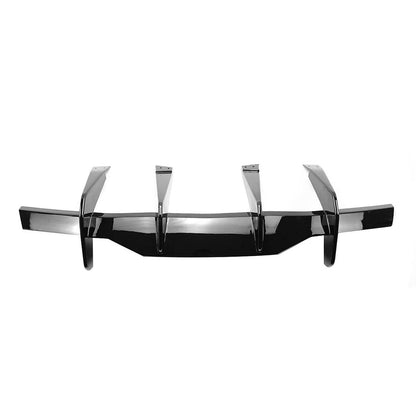 K2 Industries 2020-2025 Chevy Corvette C8 Gloss Black Rear Bumper Diffuser ABS