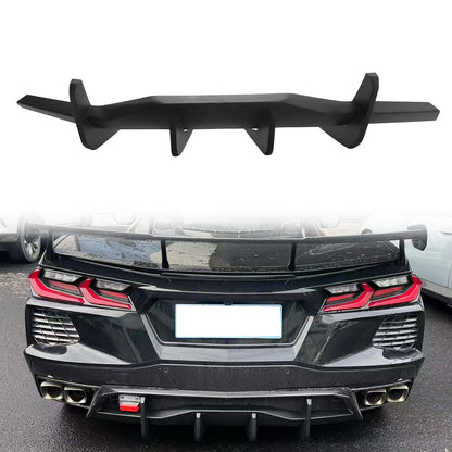 K2 Industries 2020-2025 Chevy Corvette C8 Matte Black Rear Bumper Diffuser ABS