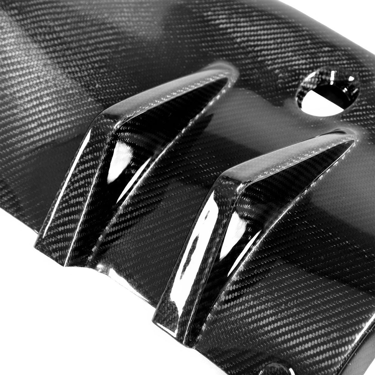 K2 Industries 2020-2025 Toyota GR Supra AG Style Rear Diffuser Gloss Carbon Fiber
