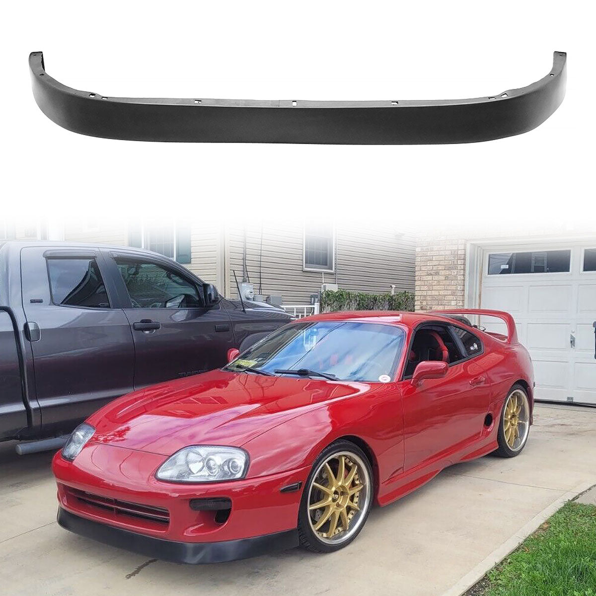K2 Industries 1993-1998 Toyota Supra Paisley Style Front Bumper Lip Spoiler PU