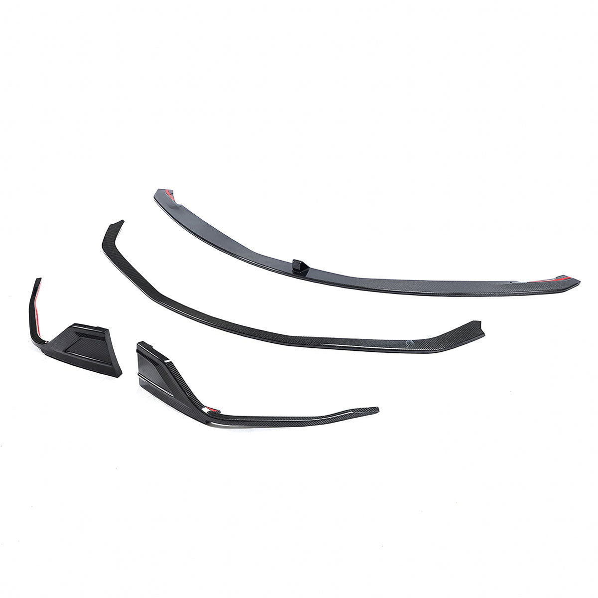 K2 Industries 2020-2025 Toyota GR Supra MZ Speed Front Bumper Lip Gloss Carbon Fiber