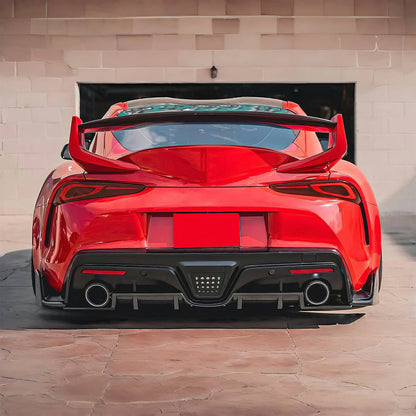 K2 Industries 2020-2025 Toyota GR Supra A90 AG Style Rear Aprons Gloss Carbon Fiber