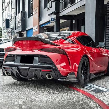 K2 Industries 2020-2025 Toyota GR Supra A90 AG Style Rear Aprons Gloss Carbon Fiber