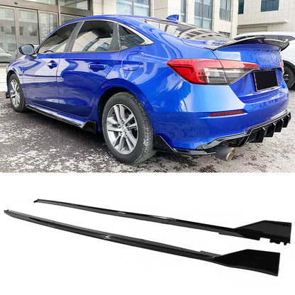K2 Industries 2022-2025 Honda Civic 11th Type R Side Skirts Rocker Panel Matte Black