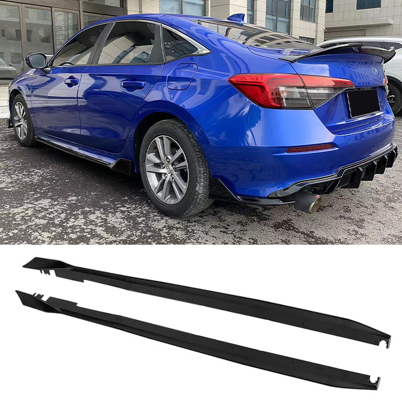 K2 Industries 2022-2025 Honda Civic 11th Type R Side Skirts Rocker Panel Matte Black