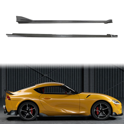 K2 Industries 2020-2025 Toyota GR Supra A90 MZ Speed Side Skirts Gloss Carbon Fiber