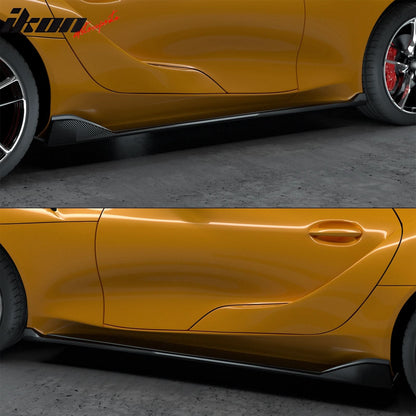 2020-2025 Toyota GR Supra A90 MZ Speed Side Skirts Gloss Carbon Fiber