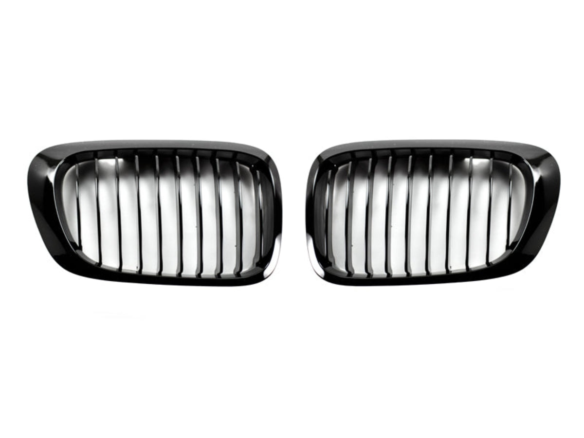 AutoTecknic Gloss Black Front Grille Set - E46 3-Series Coupe Pre-Facelift | M3
