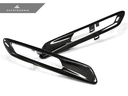 Embellecedores de fibra de carbono para luces de guardabarros de repuesto AutoTecknic - Sedán F10 / Familiar F11 | Serie 5