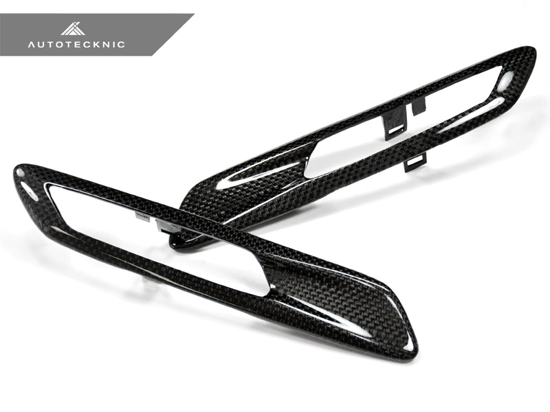 Embellecedores de fibra de carbono para luces de guardabarros de repuesto AutoTecknic - Sedán F10 / Familiar F11 | Serie 5