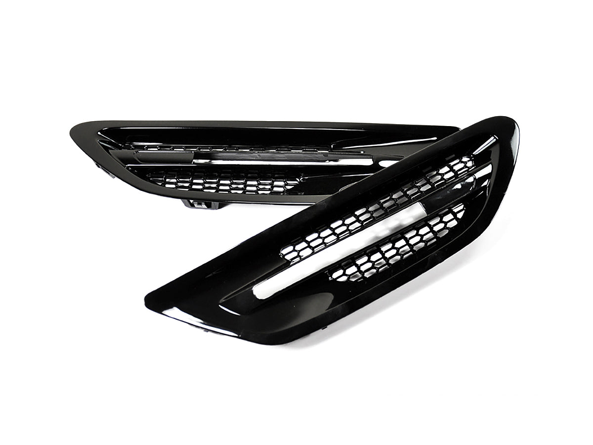 AutoTecknic Replacement Glazing Black Fender Vents - F10 Sedan | M5