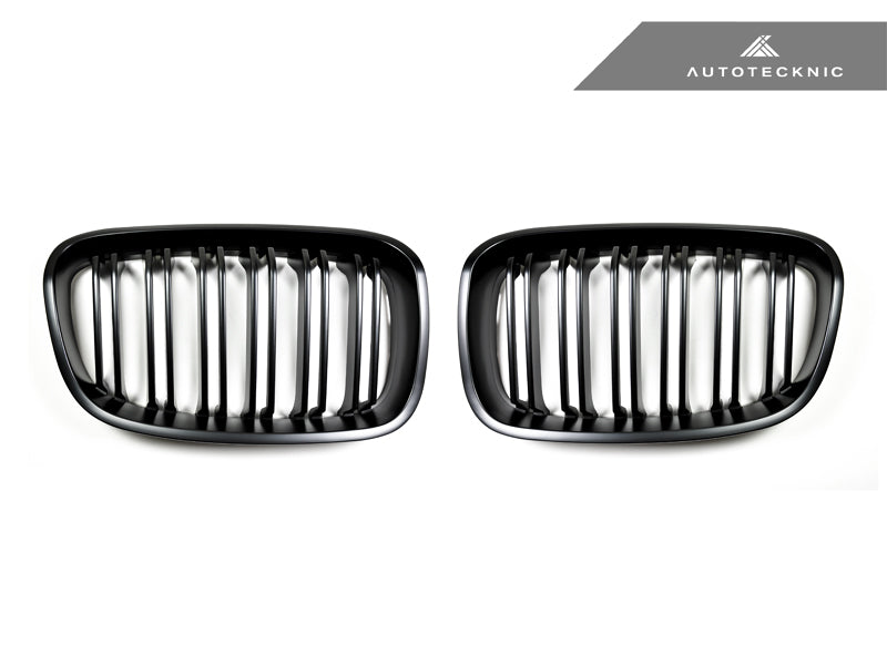 Parrilla delantera negra Stealth de doble lama AutoTecknic - Serie 1 F20