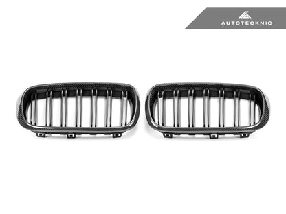 AutoTecknic Dual-Slats Carbon Fiber Front Grille Set - F15 X5 | F85 X5M & F16 X6 | F86 X6M