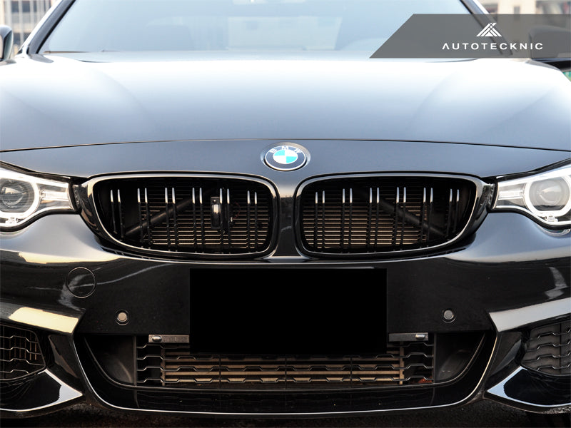 Parrilla delantera AutoTecknic de doble lama en negro brillante - Serie 4 F32/F36 | F80 M3 | F82 M4