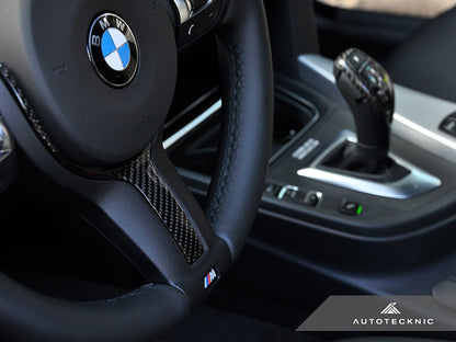 AutoTecknic Carbon Fiber M-Sport Steering Wheel Trim - F10 5-Series | F06/ F12/ F13 6-Series