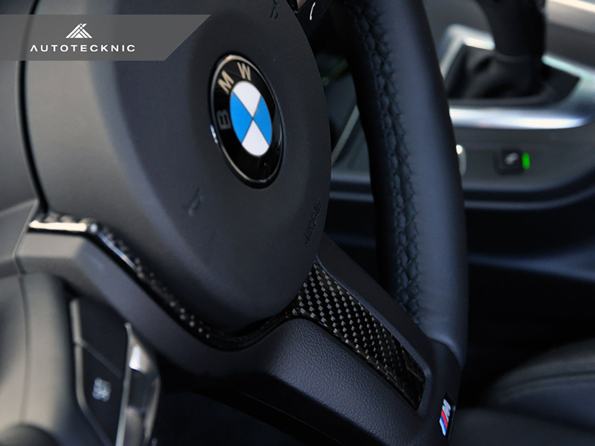 AutoTecknic Carbon Fiber M-Sport Steering Wheel Trim - F10 5-Series | F06/ F12/ F13 6-Series