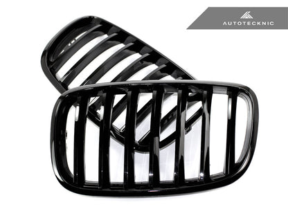 Parrilla delantera AutoTecknic en negro brillante - E70 X5 / X5M | E71 X6 / X6M