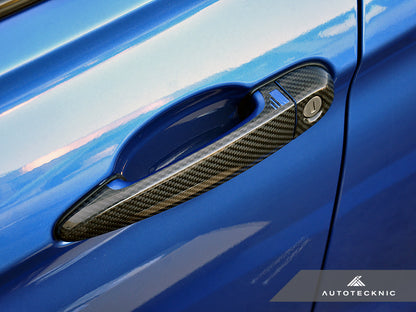 AutoTecknic Dry カーボンファイバー Door Handle Trims - E90/ E92/ E93 3-シリーズ