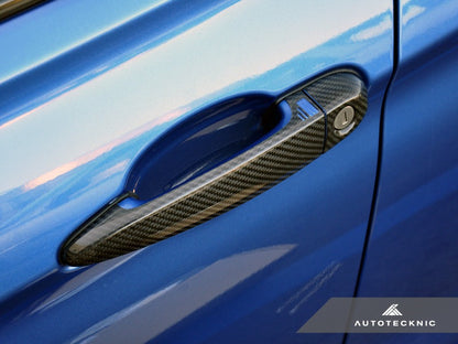 AutoTecknic Dry Carbon Fiber Door Handle Trims - E70 X5M | E70 X5 | E71 X6M | E71 X6