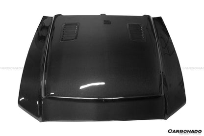 Carbonado 2010-2014 Ford Mustang GT500 Black Momba BC1 Style Hood