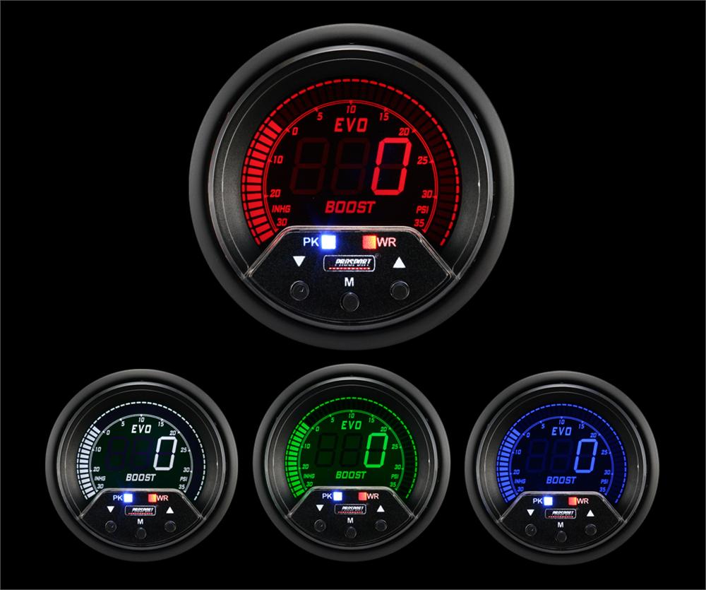 Prosport 2-3/8" Premium Evo Electrical Boost Gauge