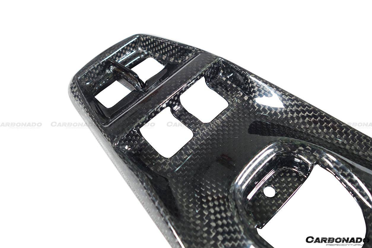 Carbonado 2015-2020 Ferrari 488 GTB Spider Dry Carbon Fiber Bridge Support Windows Switches Panel