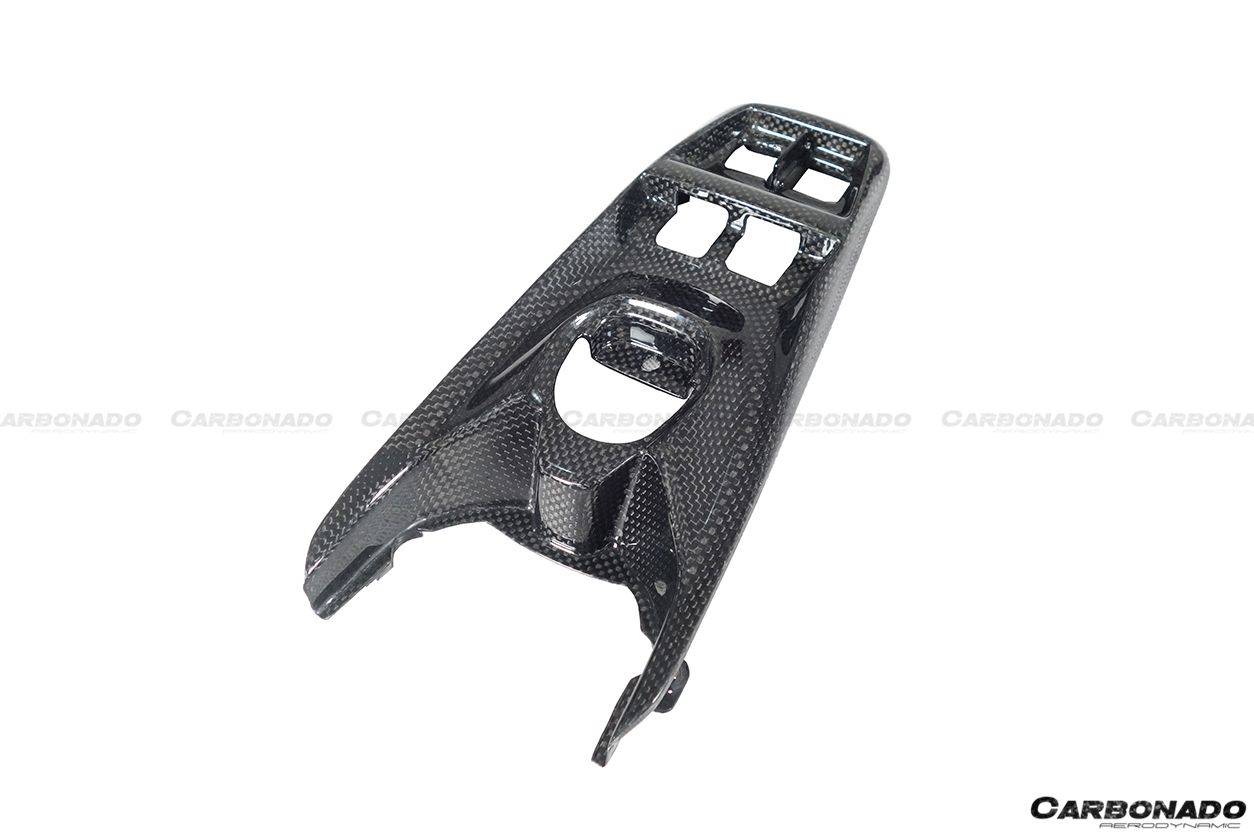 Carbonado 2015-2020 Ferrari 488 GTB Spider Dry Carbon Fiber Bridge Support Windows Switches Panel
