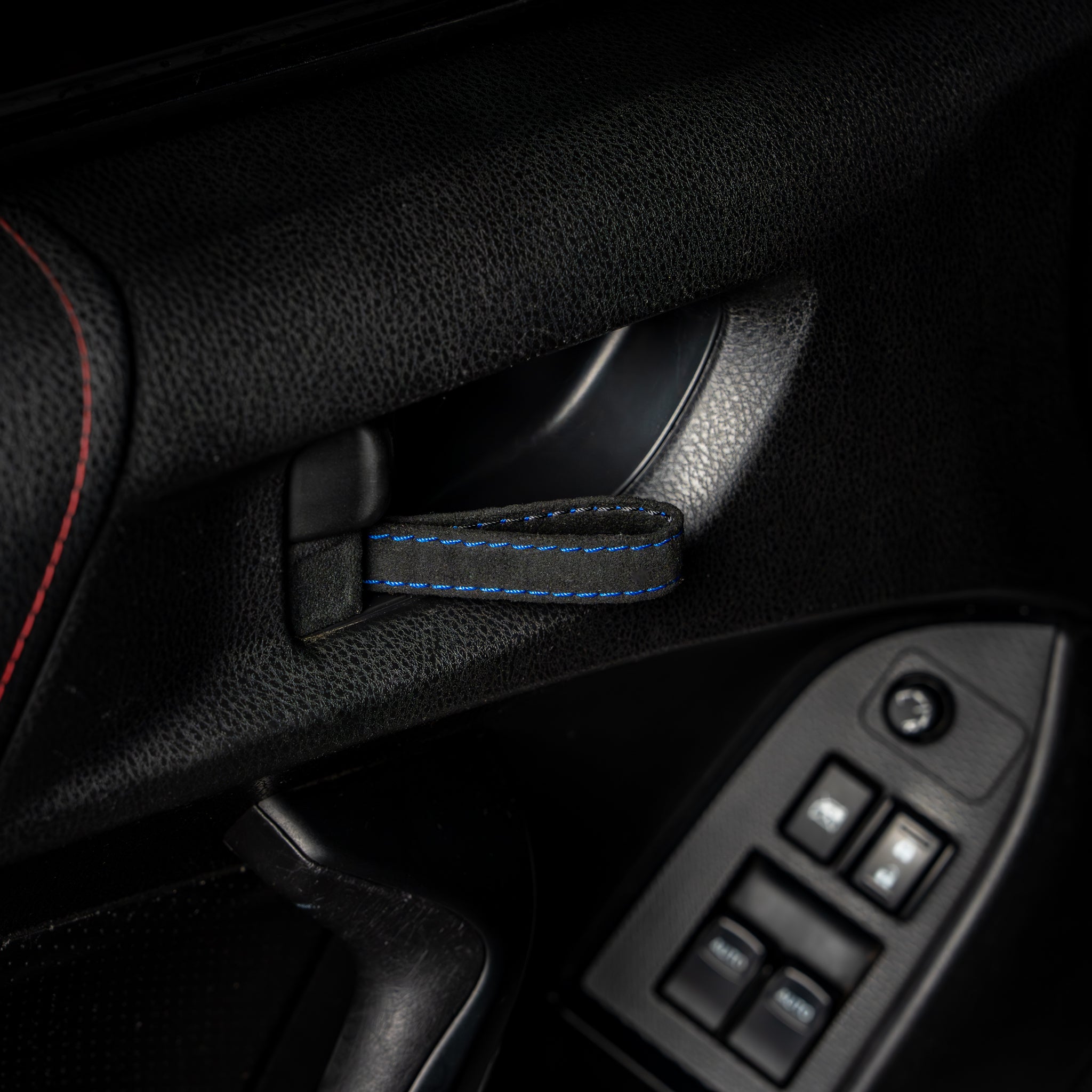 Billetworkz Alcantara Door Pull Strap Kit - Fits Subaru WRX/STI (2008-2021), BRZ (2013-2021), Crosstrek (2013-2017) & More